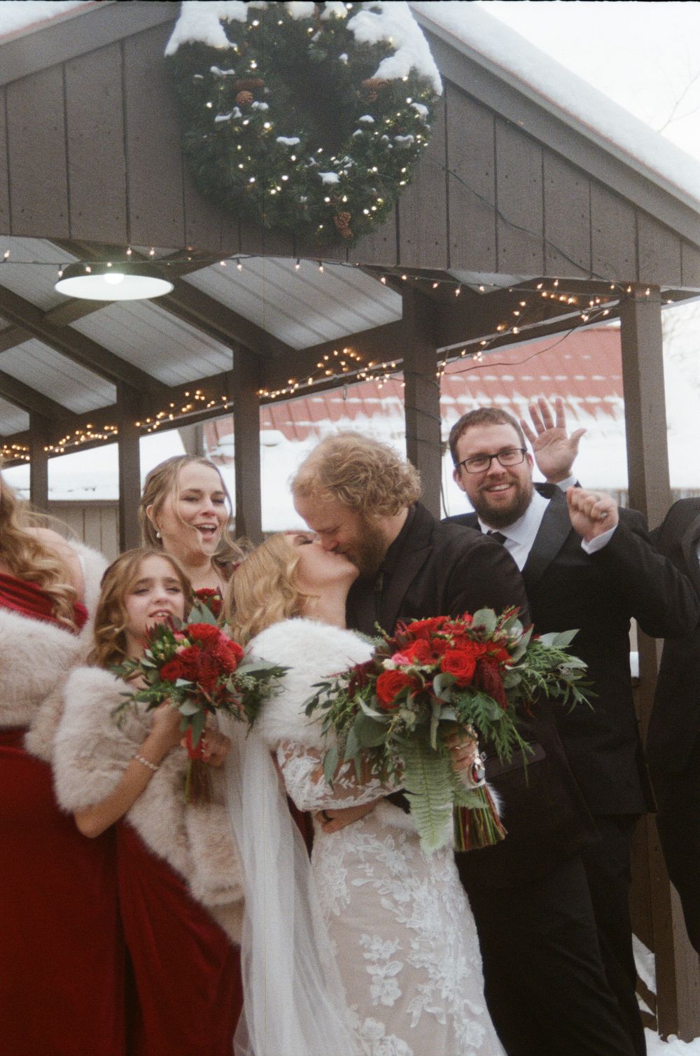 35mm Film Winter Wedding by Megan Bucci Photography