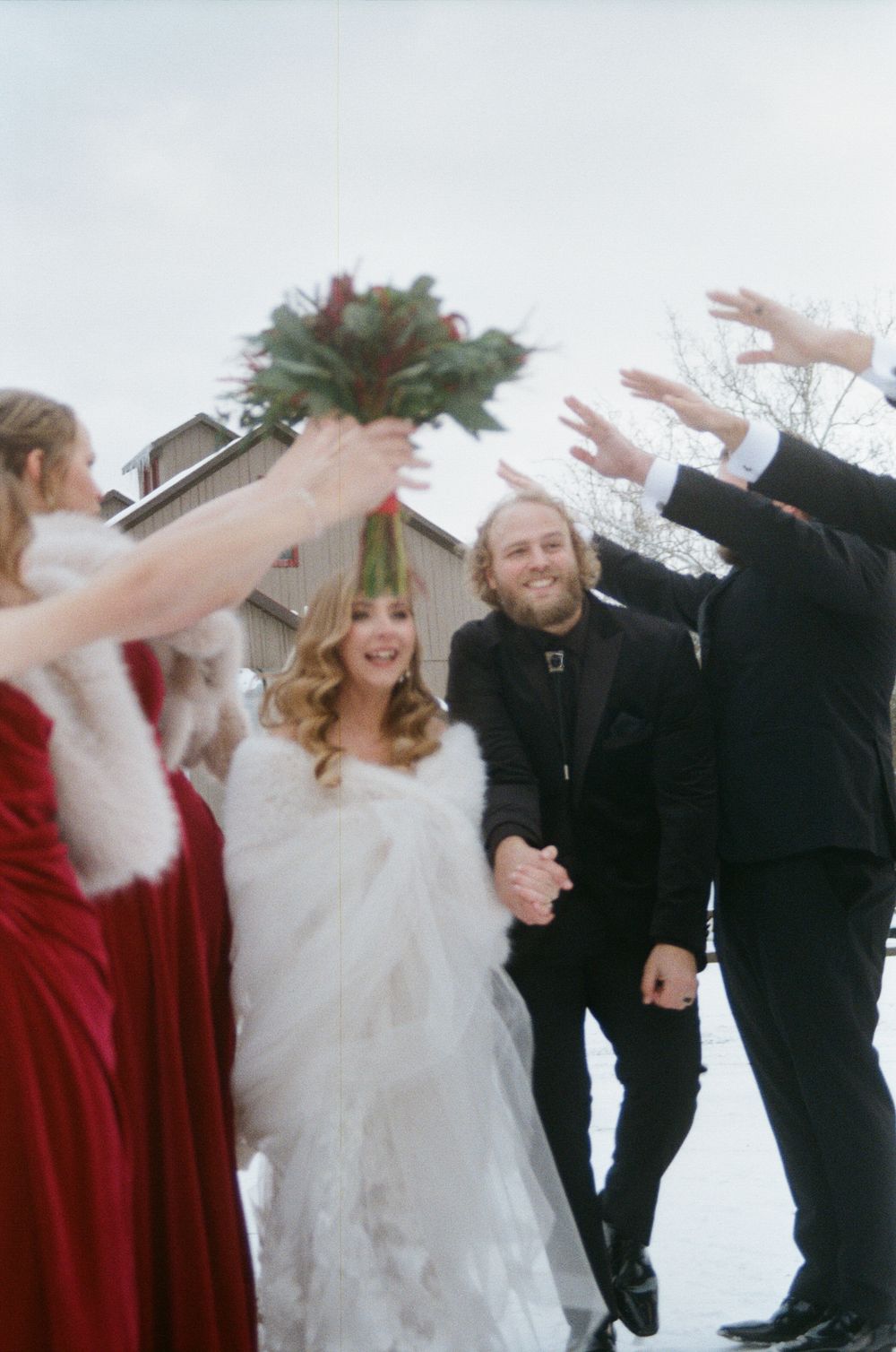 35mm Film Winter Wedding by Megan Bucci Photography