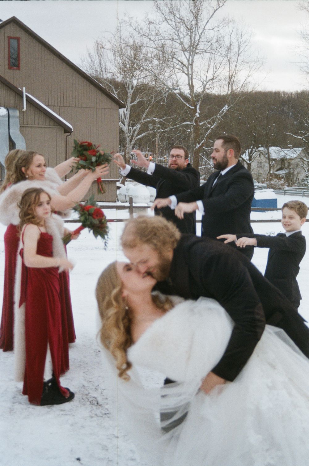 35mm Film Winter Wedding by Megan Bucci Photography