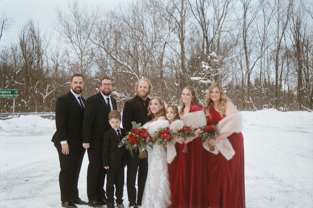 35mm Film Winter Wedding by Megan Bucci Photography
