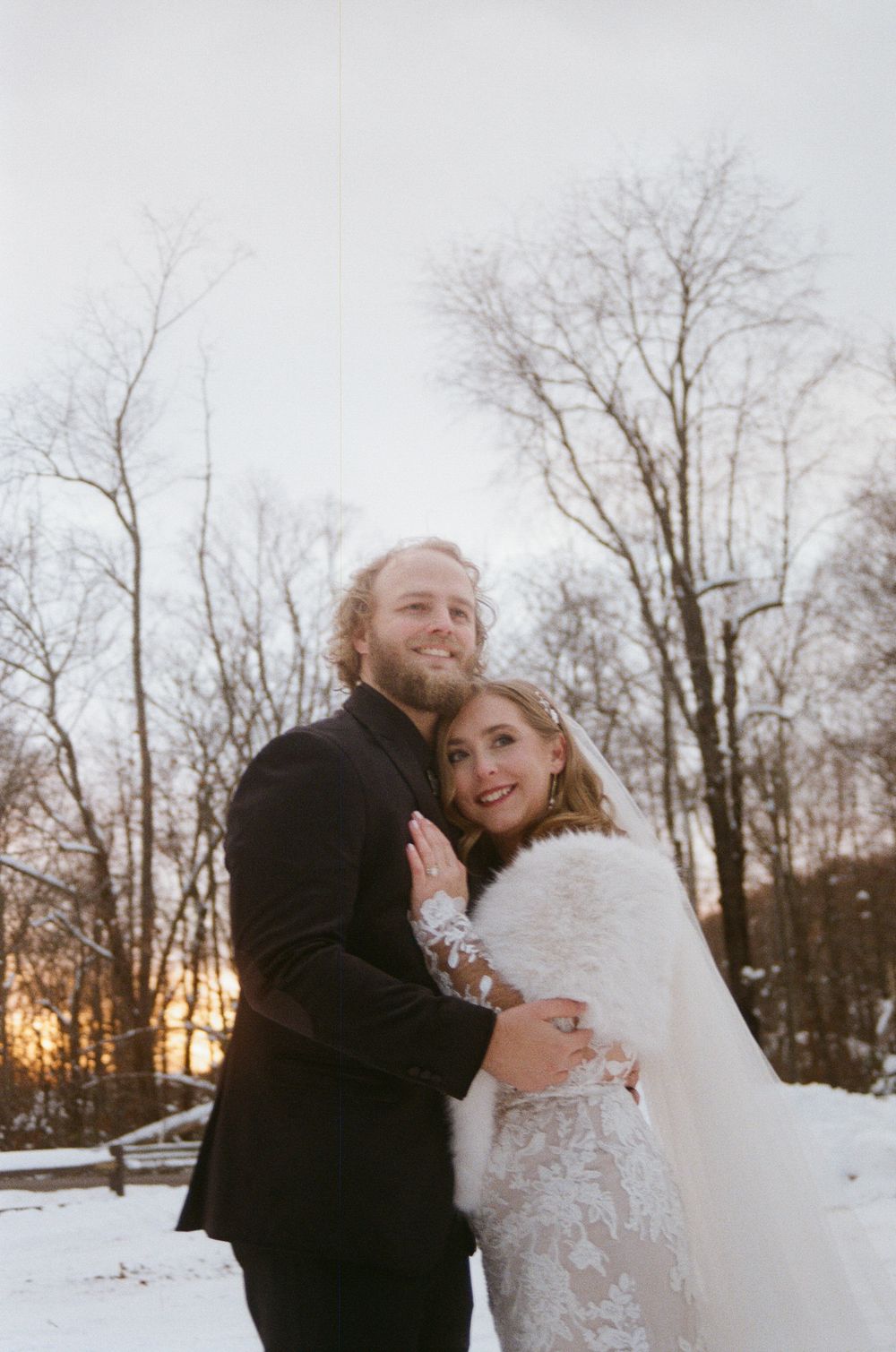 35mm Film Winter Wedding by Megan Bucci Photography