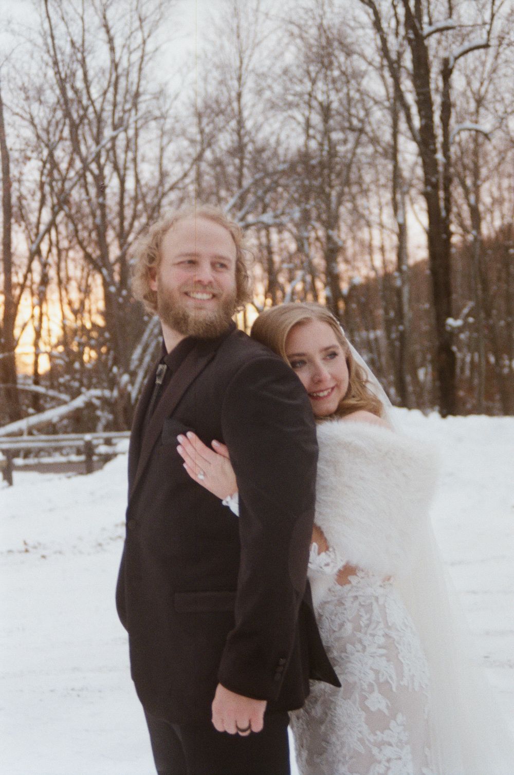 35mm Film Winter Wedding by Megan Bucci Photography
