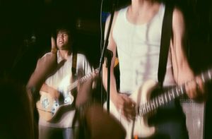 The Sheer Currents music Band playing a concert in New York City in Lower East Side, at the Mercury Lounge photographed by Izya Lebtahi.