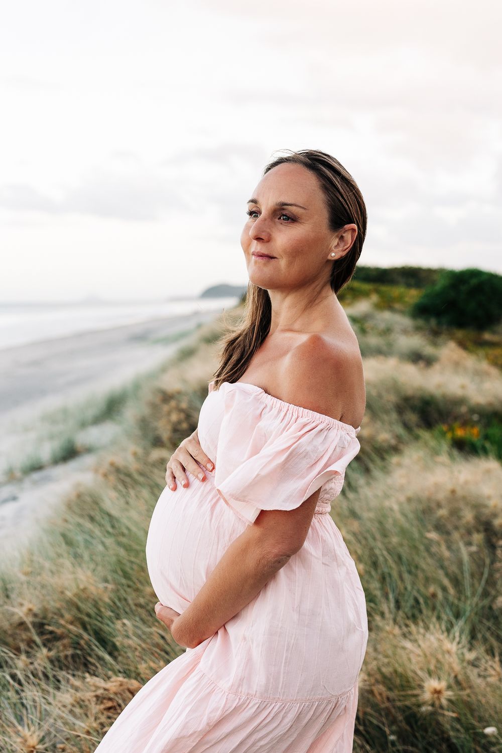 Beach Maternity Photography. Irene Maton Photography. New Zealand.