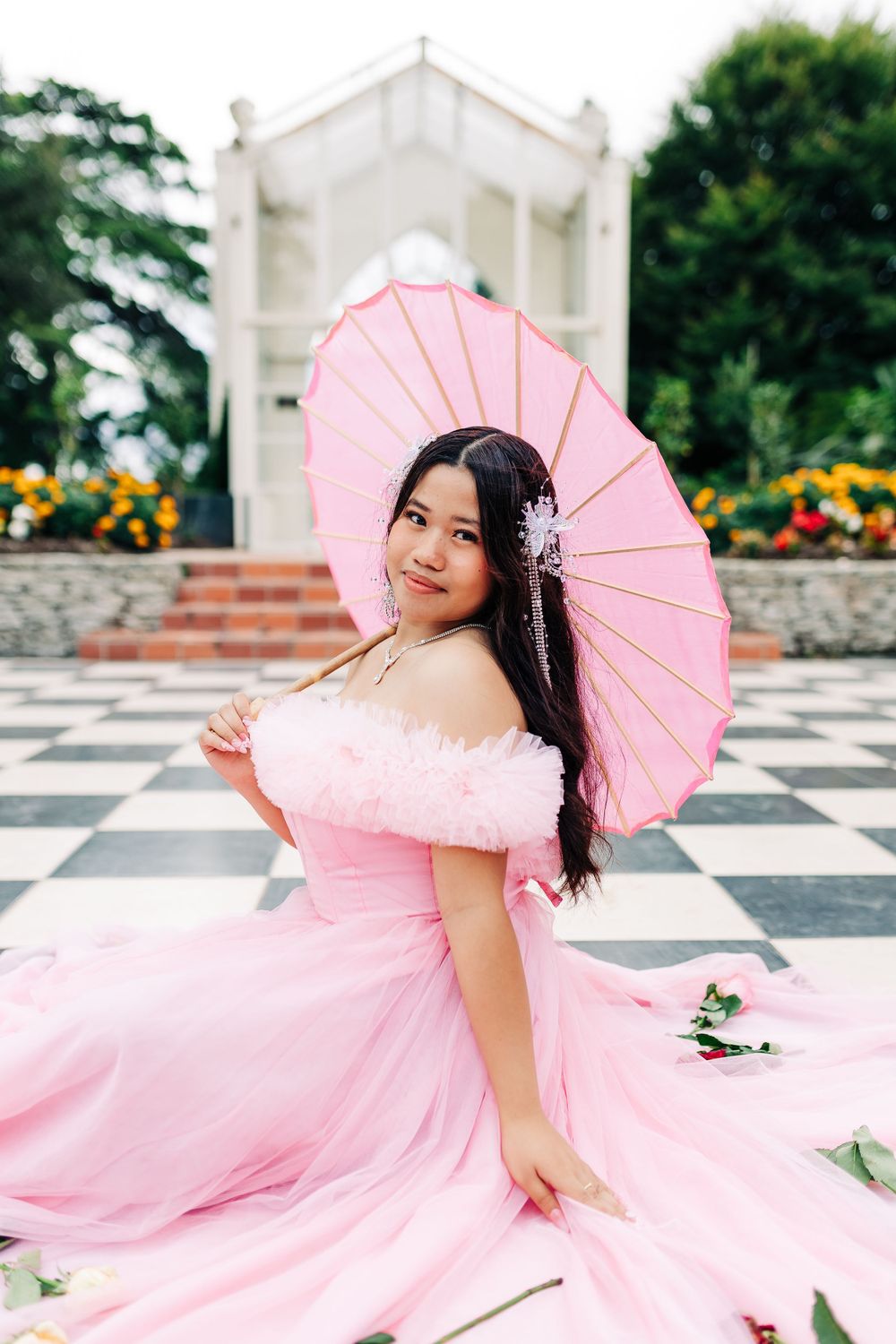 18th Birthday debut glamour portrait. Filipina