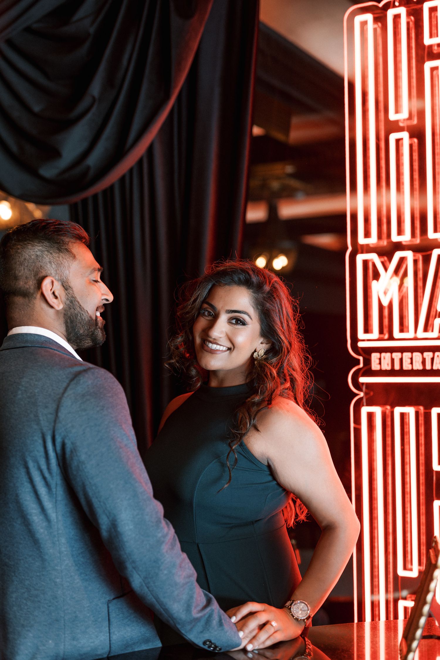 Portugal wedding photographer captures engagement photoshoot at Maxime Hotel Lisbon, with cinematic & editorial photo style