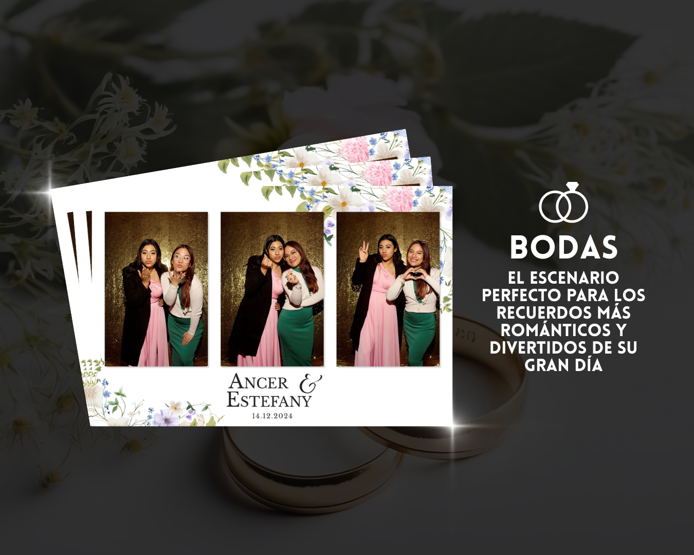 Open Booth Deluxe para bodas en Guatemala con fotos y boomerangs