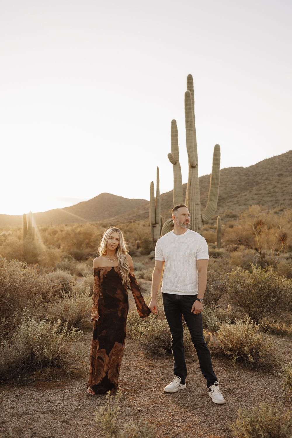 arizona couple session in the desert