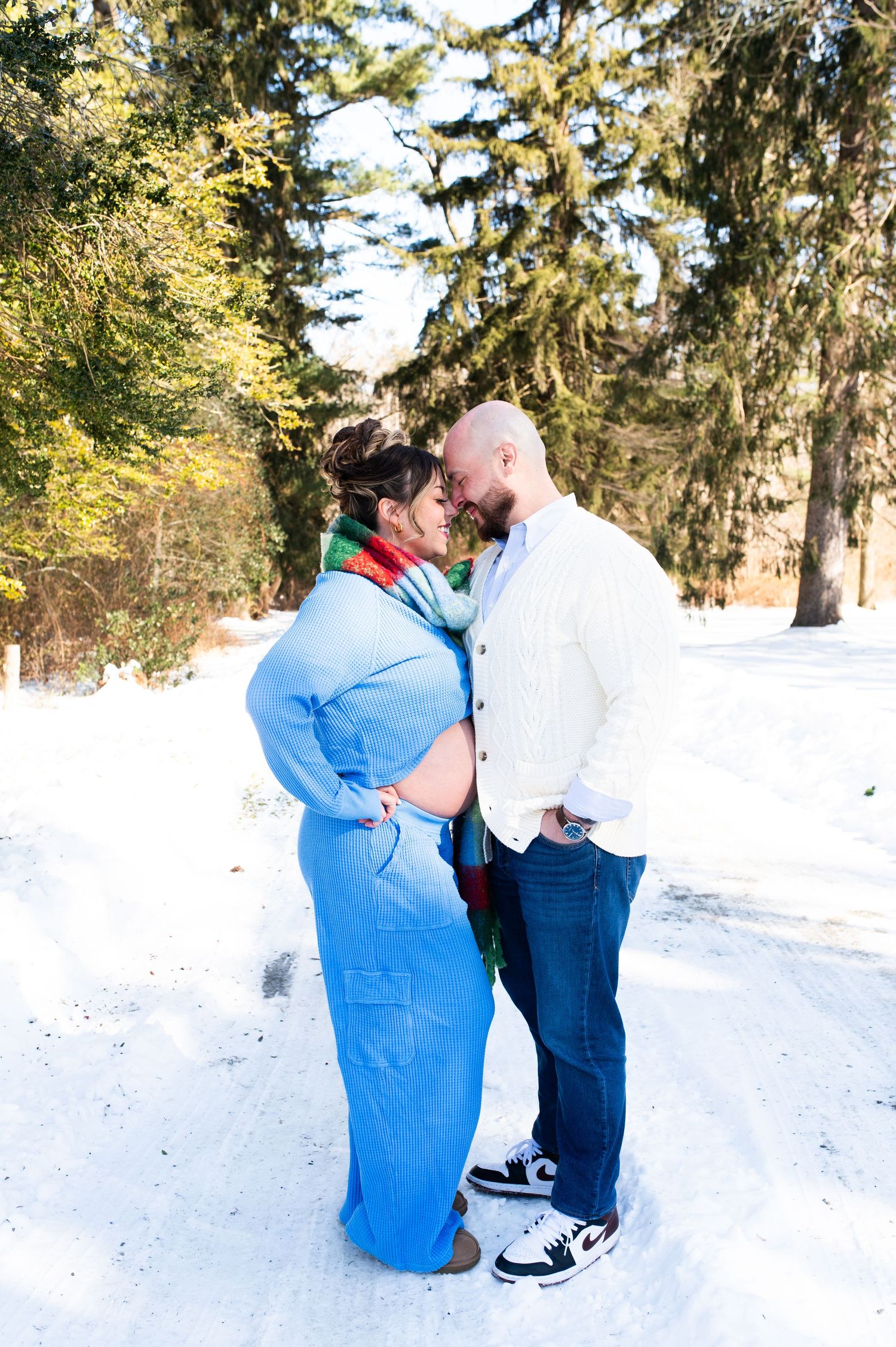 Winter maternity photography session in Somerset County, NJ, winter maternity photography, Somerset County NJ Somerset County NJ maternity