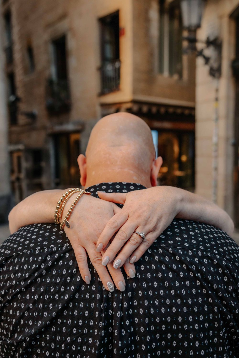 Candid Barcelona photographer capturing timeless love in Gothic Quarter.