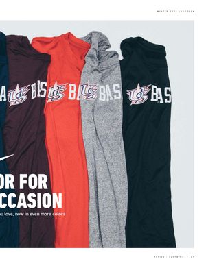 USA Baseball Nike long sleeve Legend Tees in multiple colors including maroon, red, gray, and navy.