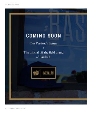 Coming Soon announcement for Baseballism, the official off-field brand of baseball lifestyle.