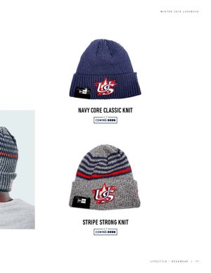 USA Baseball Navy Core Classic Knit and Stripe Strong Knit beanies coming soon.