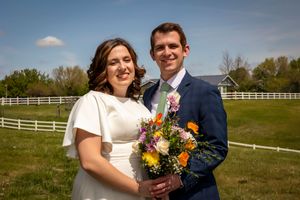 portrait of bride and groom