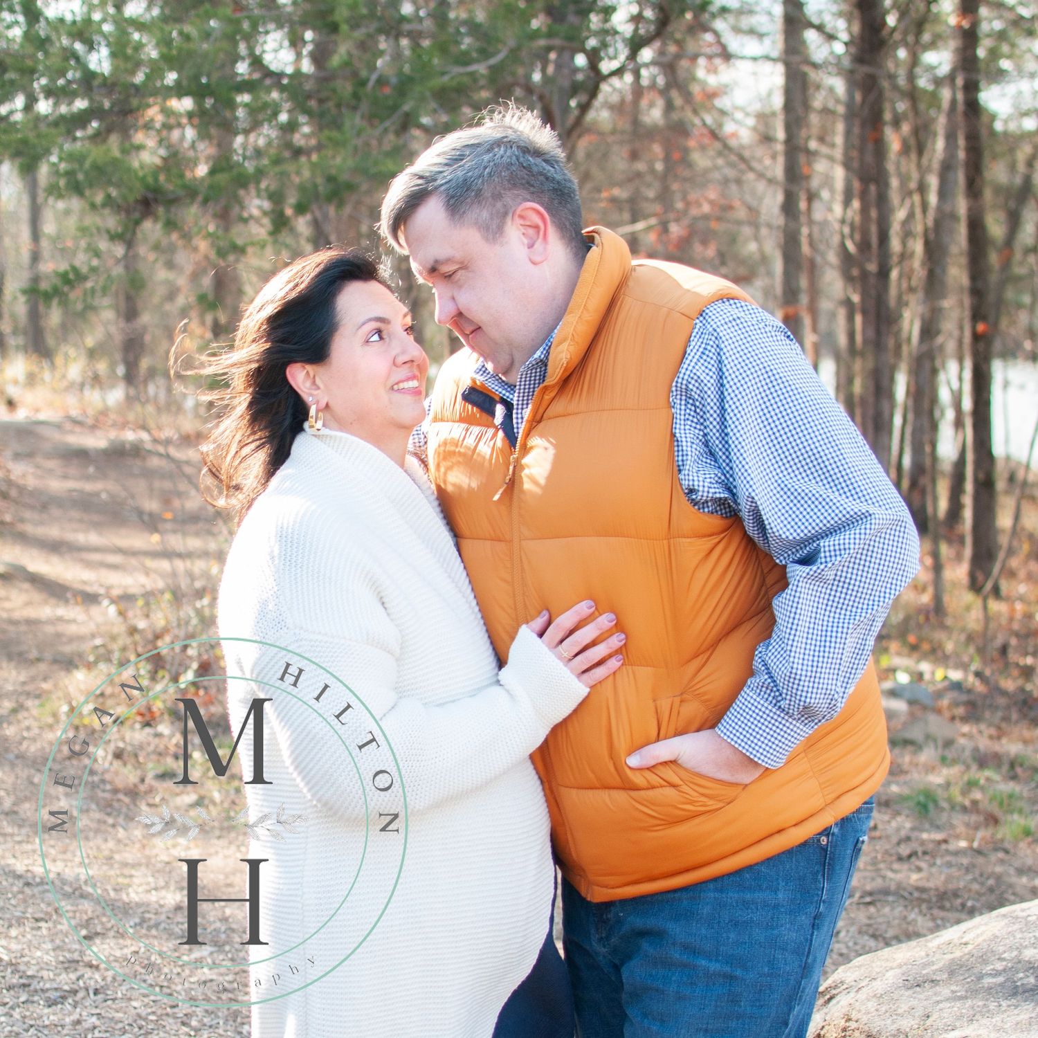 Image of a couple looking at each other