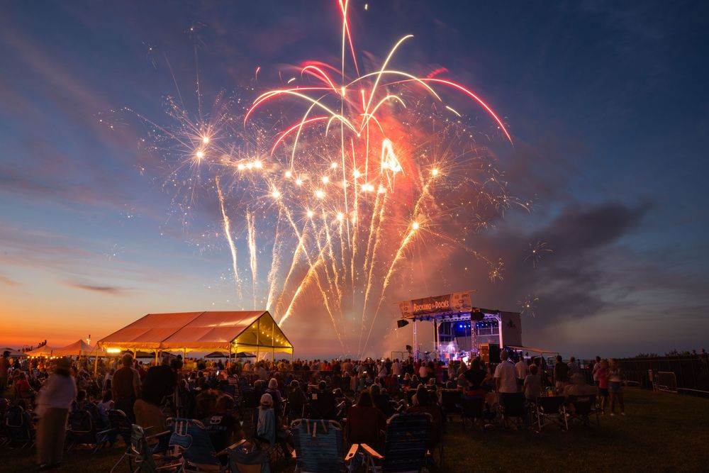 fireworks at Rocking the Docks in Lewes, Delaware