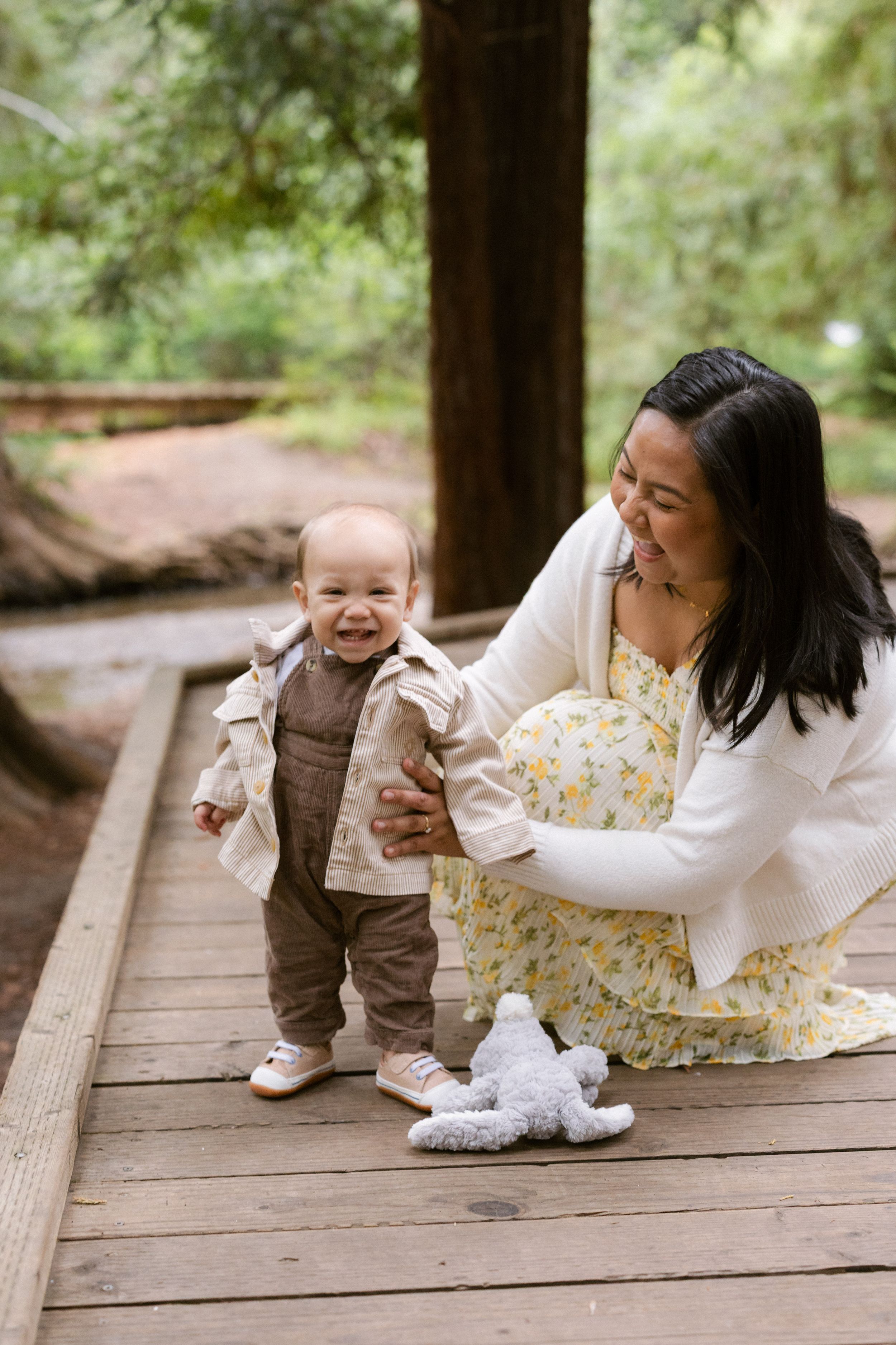 Portraits for first birthday in Bay Area