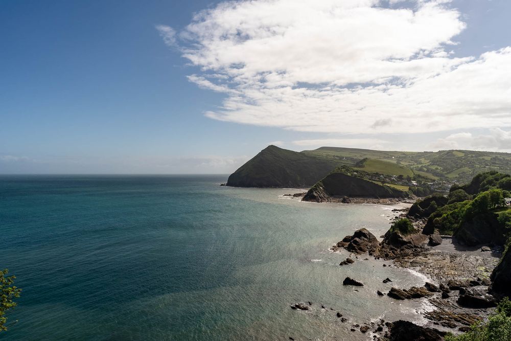 Views out to see of the dramatic coastline at Sandy Cove Hotel Devon