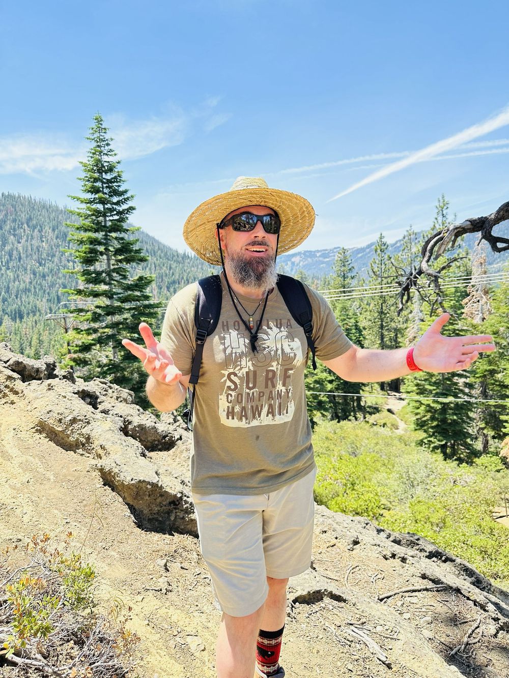 Lifestyle portrait captured outdoors in Lake Tahoe by Raymond C. Hansell Photography.