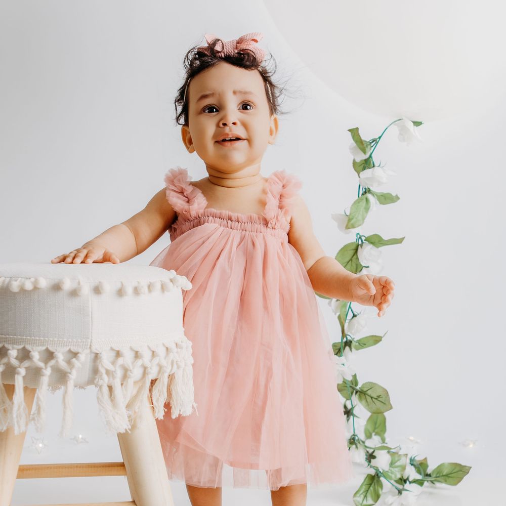 First birthday cake smash photography session in Charlotte NC by GEarlePhotography