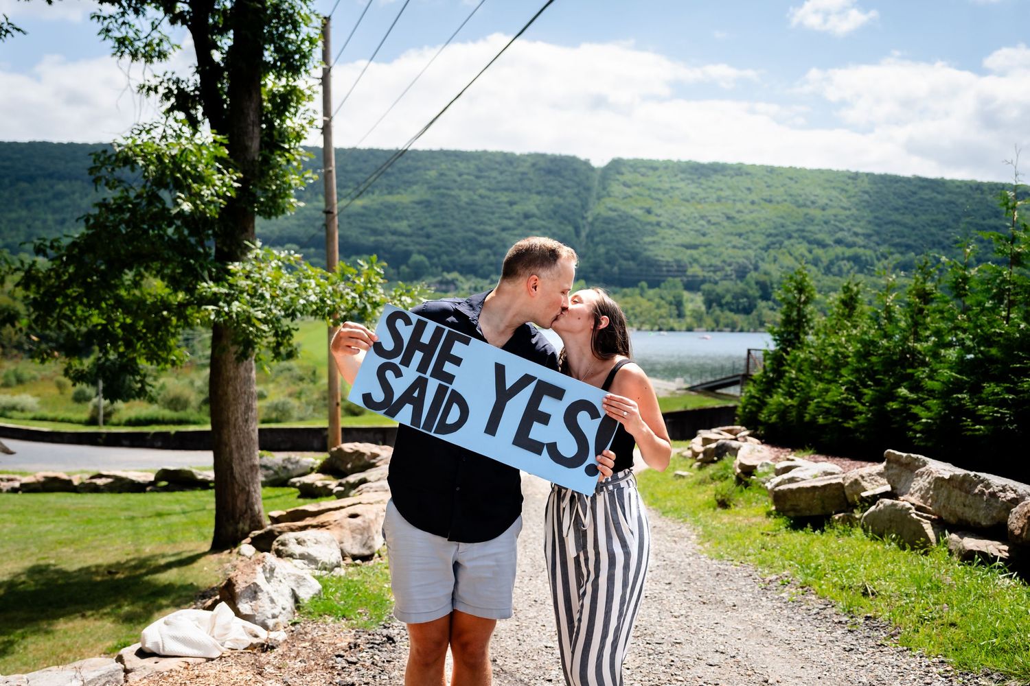 She Said YES to a proposal near Jim Thorpe, PA
