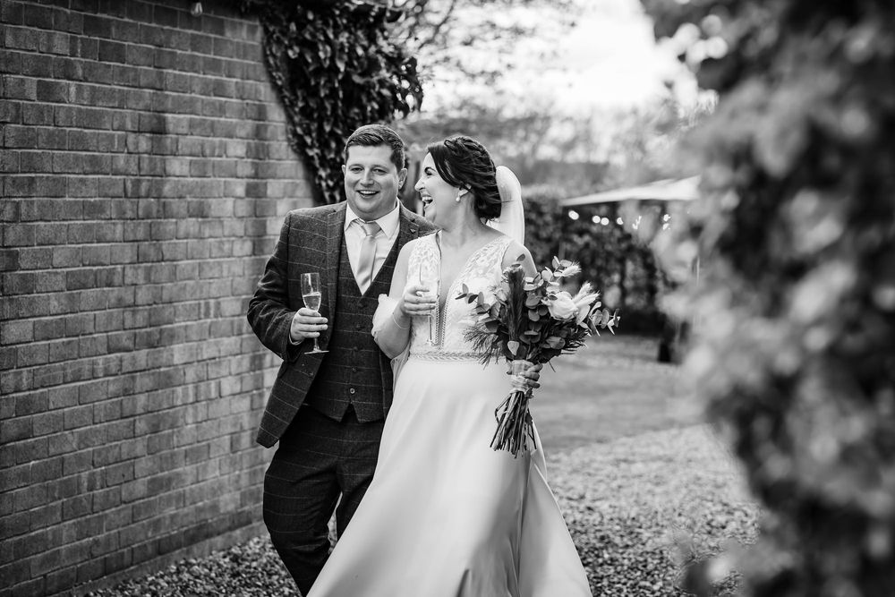 Howard Court, wedding day