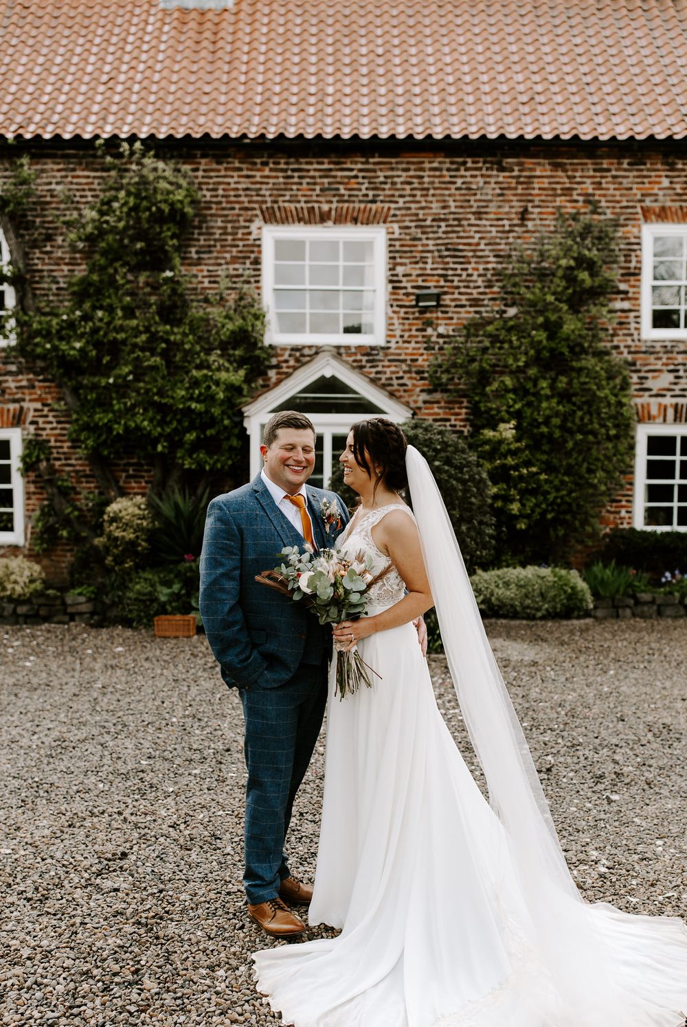 Howard Court, wedding day
