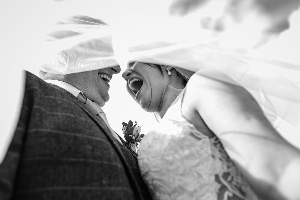 Howard Court, wedding day
