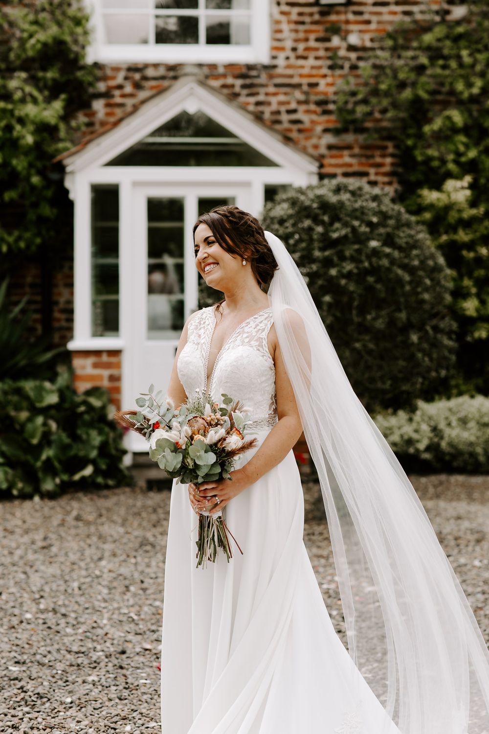 Howard Court, wedding day