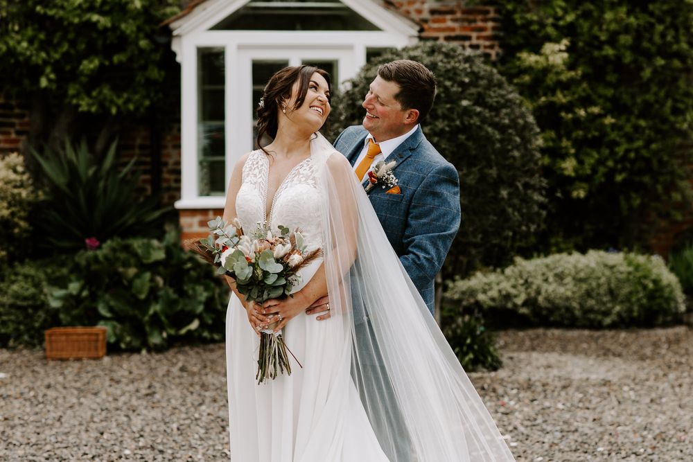 Howard Court, wedding day
