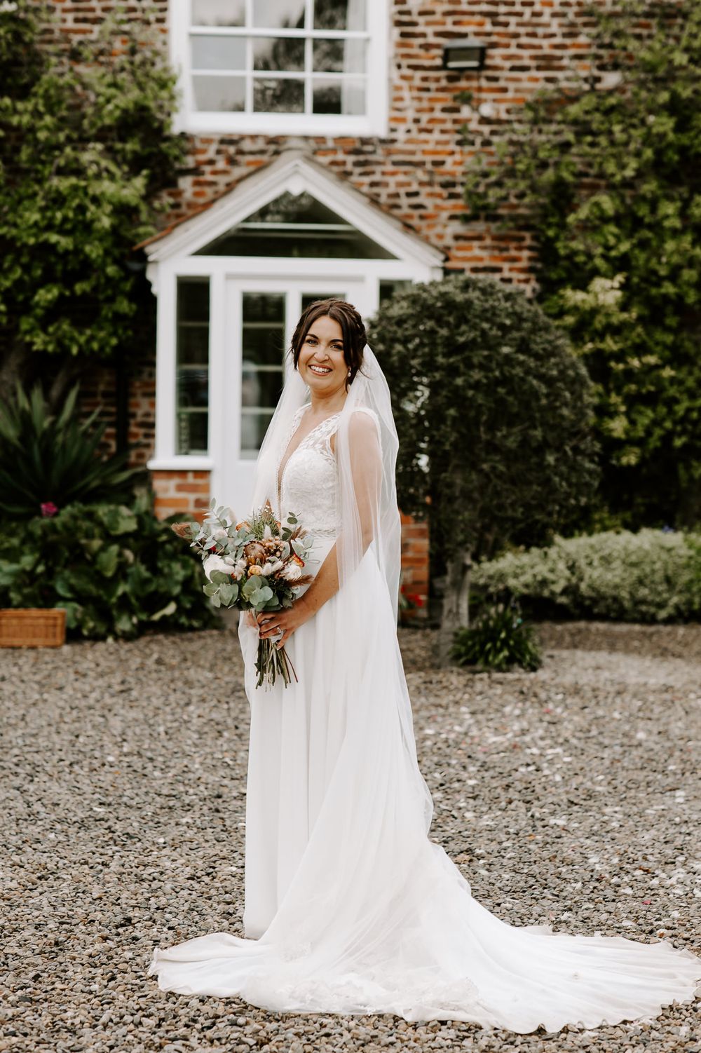 Howard Court, wedding day