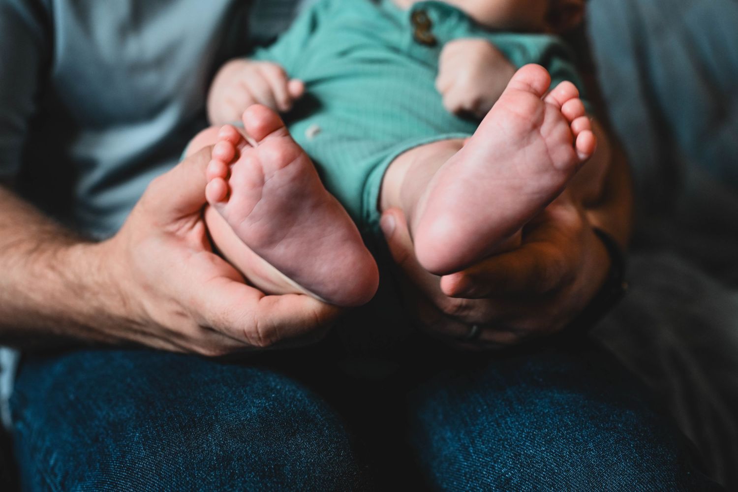 Tiny toes during newborn photo shoot with Krista Manchuck near East Greenbush, NY