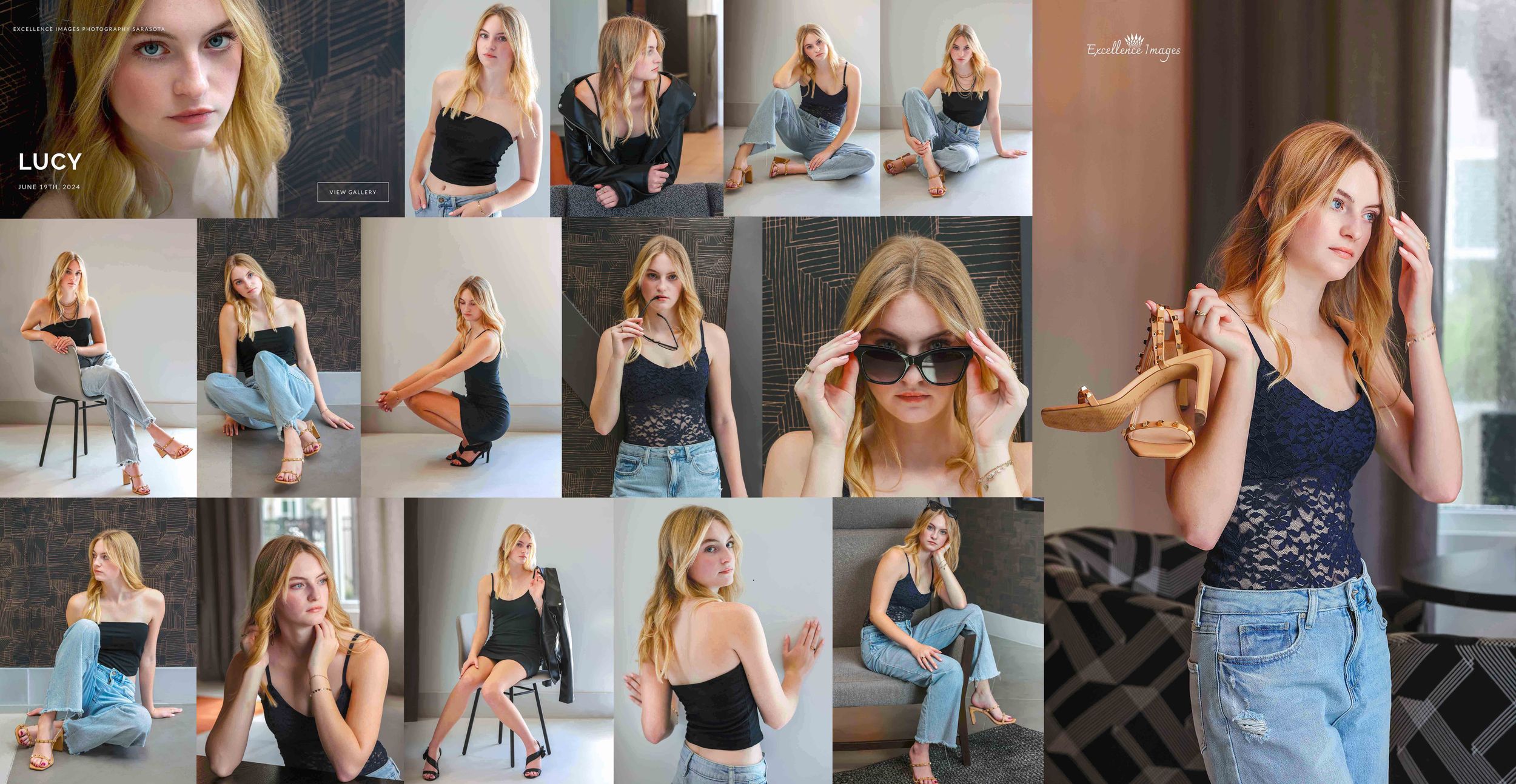 senior studio photography for modeling agency sarasota and Tampa