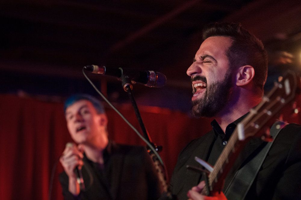 Members of the Juliana Theory play an acoustic set at Rec Room in Buffalo, NY