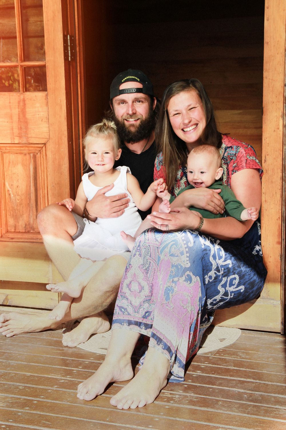 Zuza and her family in their beautiful home.