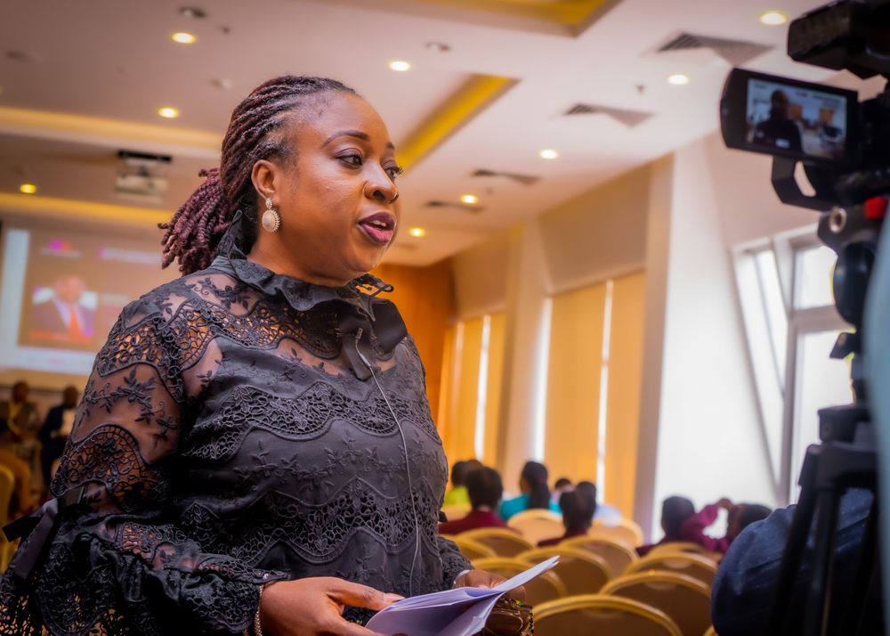 Image of Motunrayo Opayinka at an interview at the 2024 Womenovate Program
