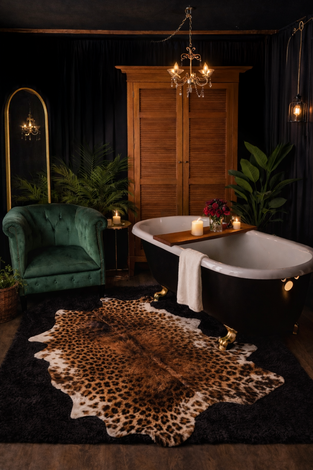romantic boudoir portrait with dramatic side lighting