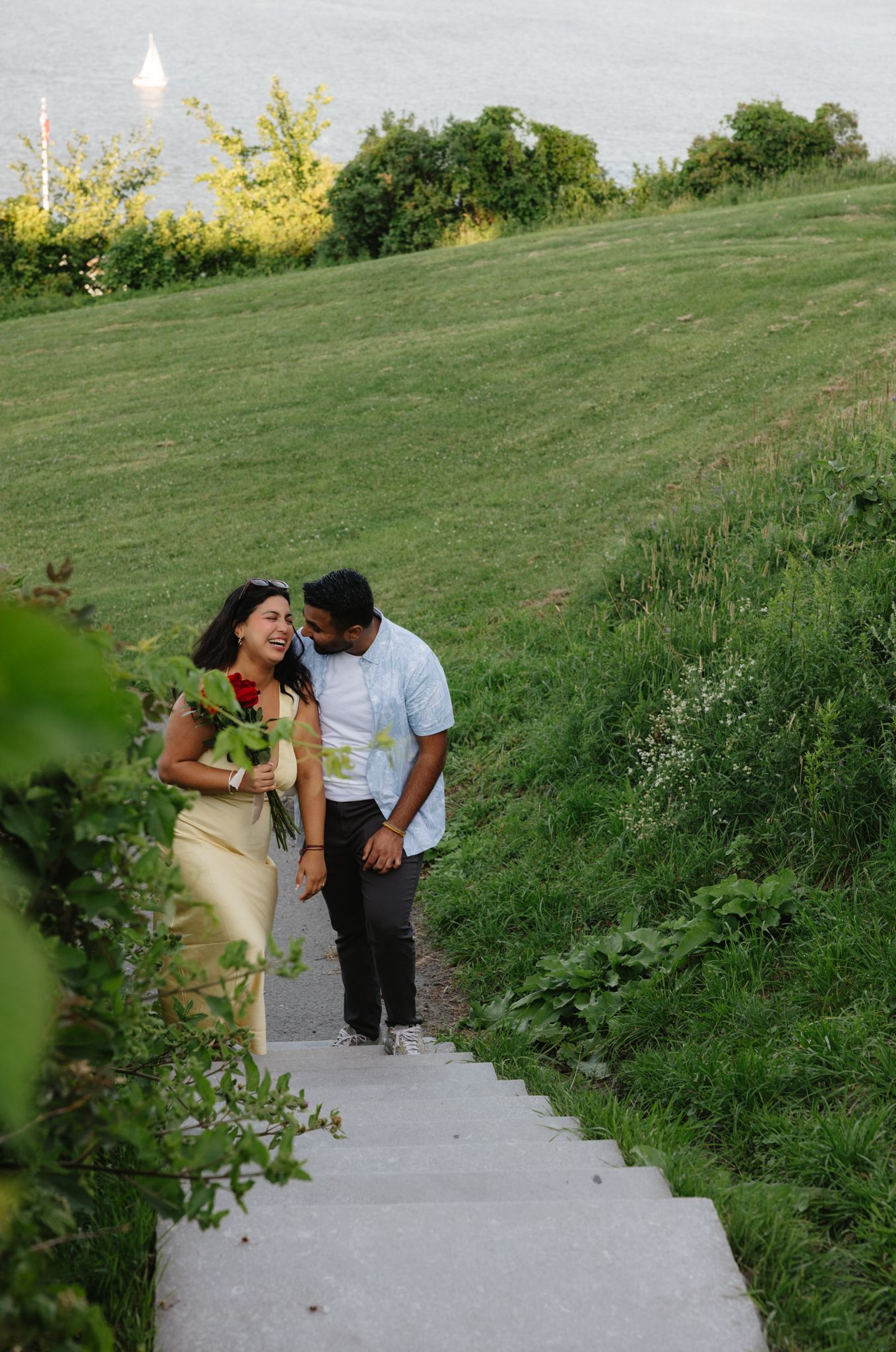 Quebec city surprise proposal engagement photography