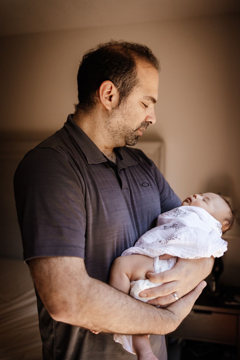Lifestyle newborn images captured by Cindy Tucey Photography in San Jose, California