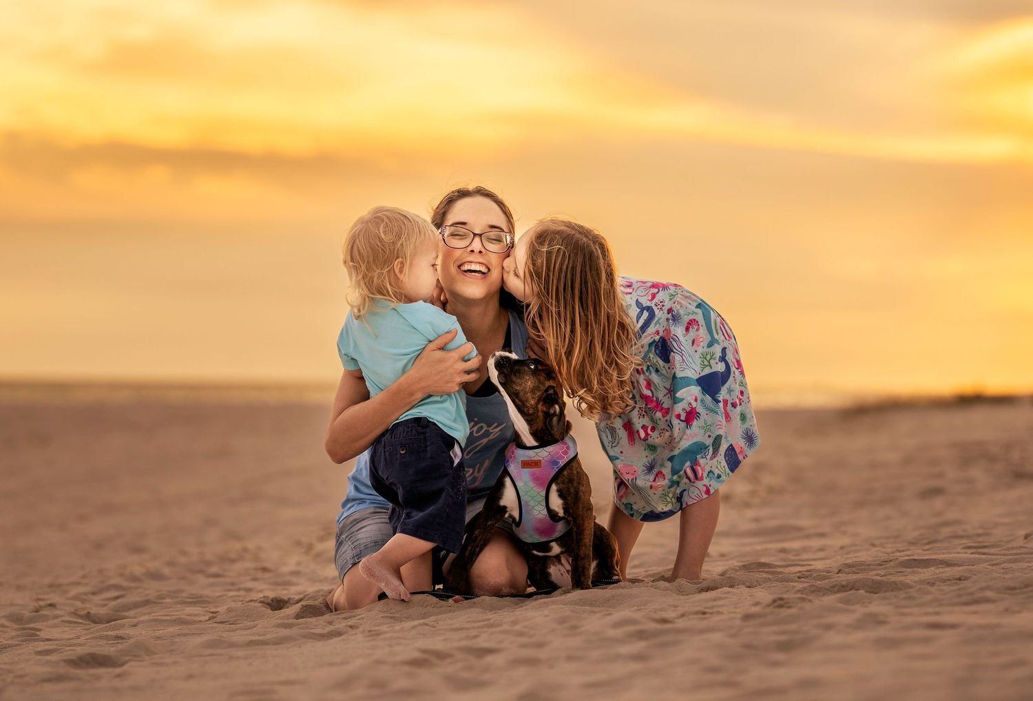 Family photos at Pensacola Beach