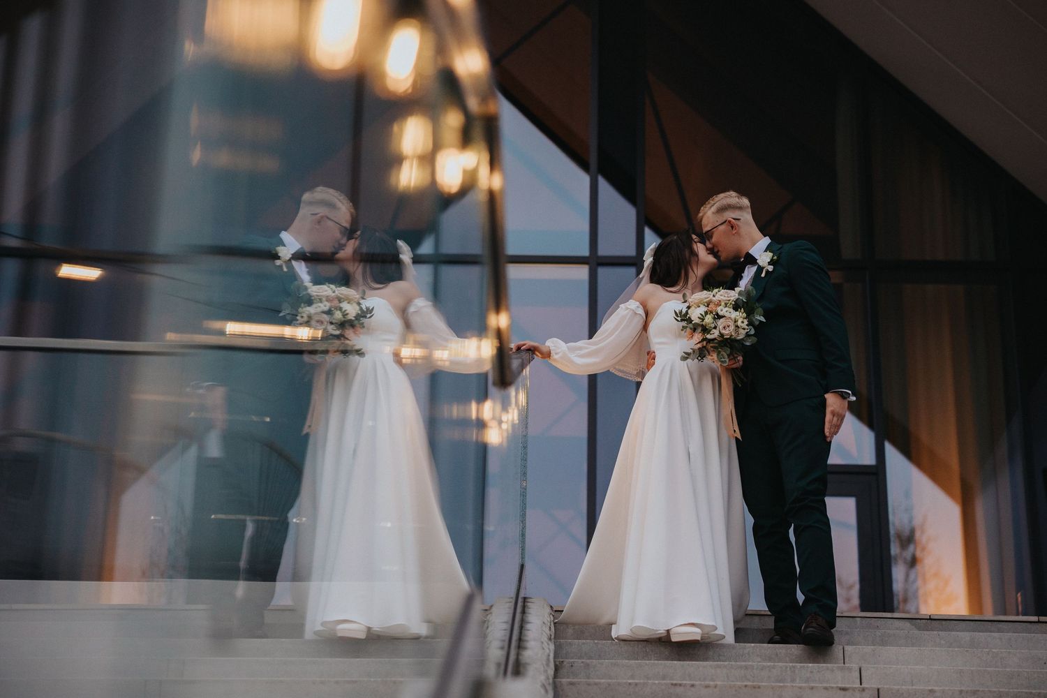 Grzegorczyk Wojciech fotograf ślubny. Para na sesji ślubnej