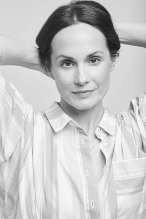 Julianna Zinkel Black and White hair up