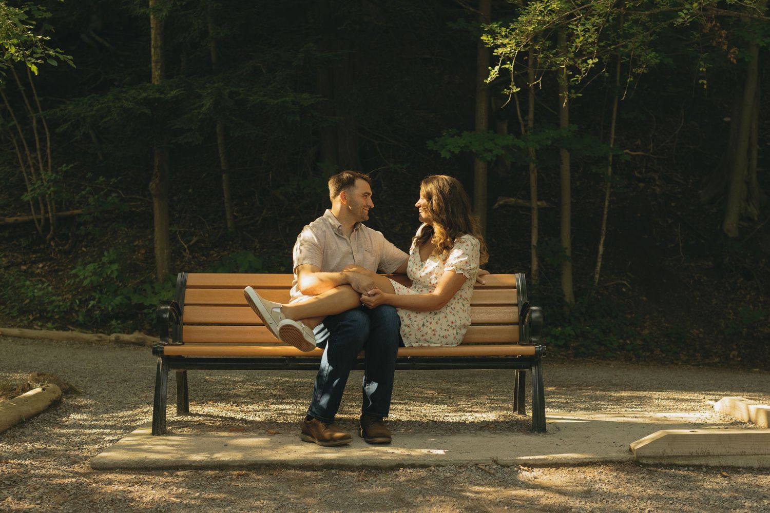 Vintage summer couple's maternity session at beach