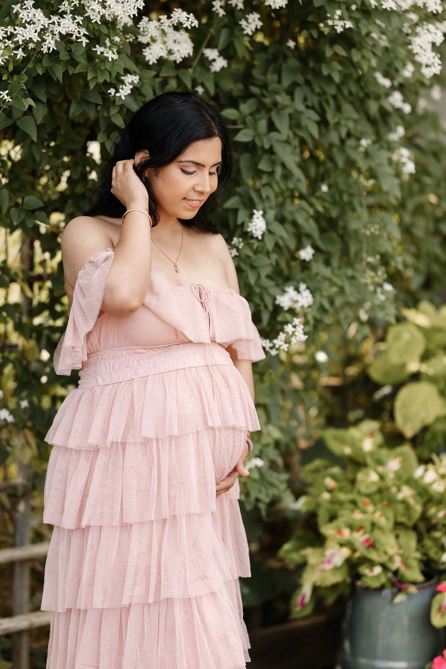 Luxury studio maternity photography in Batavia Illinois by Olena Swoboda Photography LLC