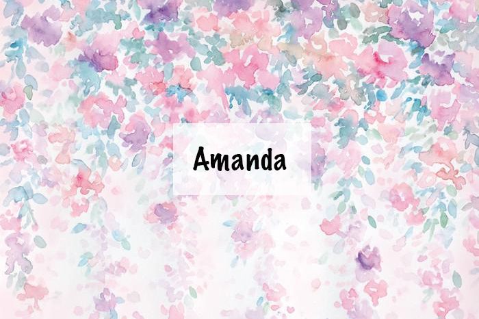 Watercolor pattern in soft pink, purple and blue pastel tones.