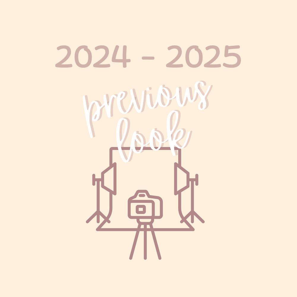 2024-2025 previous look photography studio setup icon with camera on tripod and softbox lights.