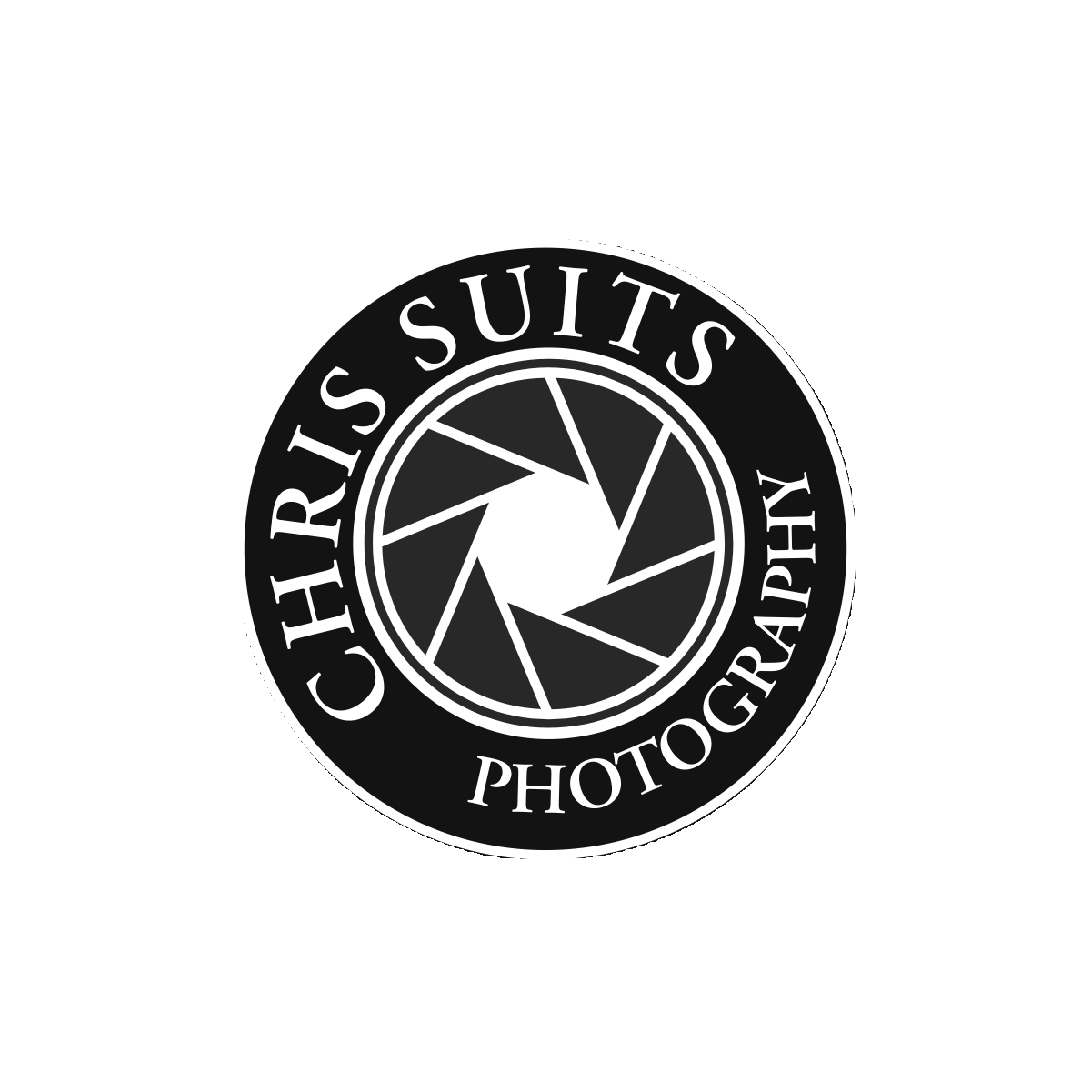 Official logo for Chris Suits Photography, portrait photographer from Central Virginia