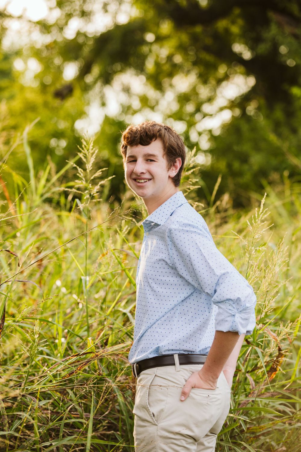 senior session male student