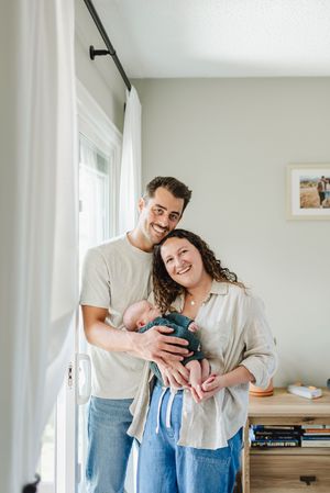 In home newborn session in Broomfield Colorado. Family and newborn photographer in Broomfield Colorado.