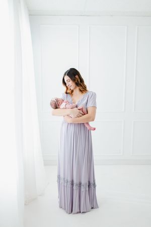 Newborn photography in studio of family and children based in Colorado